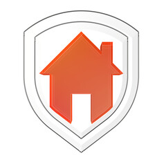Property insurance and security concept. Protecting  house