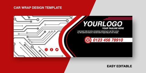 unique wrapping car for electrical or instalation company, van truck