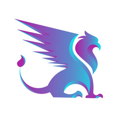Griffin logo design vector illustration