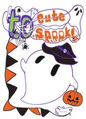 happy halloween card, to cute to spook