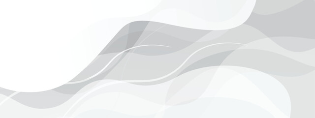 White abstract Background. Wave gradient design style. Space concept. landing page.