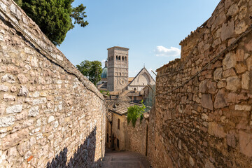 Details of Assisi town in Umbria Italy