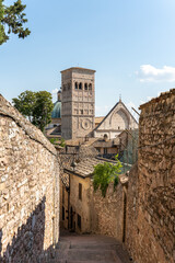 Details of Assisi town in Umbria Italy