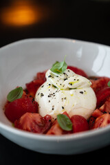 burrata cheese with tomatoes