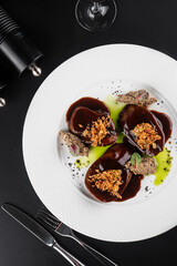 liver in sauce on the table