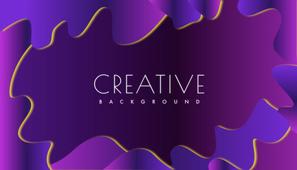 Abstract purple and pink dark shape modern wave background elegant design