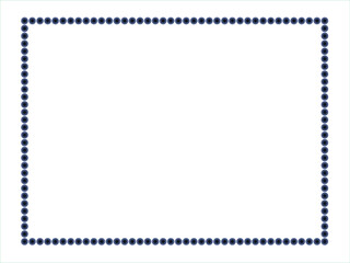 black and white border