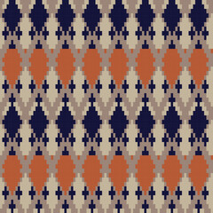 Argyle Fair Isle Seamless Pattern Design