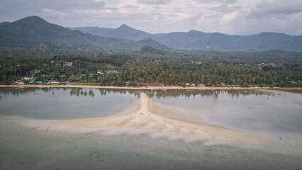 Beach on Koh Phangan Island in Thailand