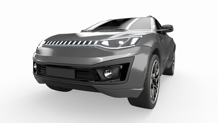 3d rendered fictional car illustration of a generic suv