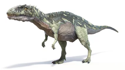 Poster 3d rendered dinosaur illustration of the Acrocanthosaurus © Sebastian Kaulitzki