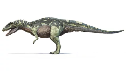 Poster 3d rendered dinosaur illustration of the Acrocanthosaurus © Sebastian Kaulitzki
