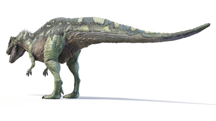 3d rendered dinosaur illustration of the Acrocanthosaurus