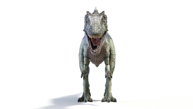 3d rendered dinosaur illustration of the Acrocanthosaurus