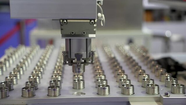 industrial machine and factory robot arm,Smart factory industry 4.0 concept.