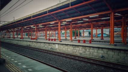 Fototapeta premium subway train in motion