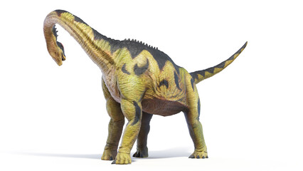 3d rendered dinosaur illustration of the Camarasaurus