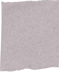 Fototapeta premium Gray textured paper piece with raw edges. Torn paper. Paper with torn edges. Ripped paper sheet. Note paper.