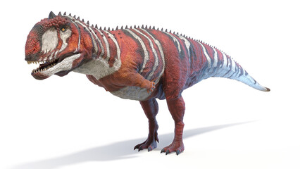 3d rendered dinosaur illustration of the Majungasaurus