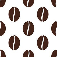 Obraz premium Solid or simple coffee beans seamless pattern