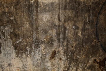 old wall background full of cracks and moss, Grunge old wall background texture. old walls full of stains and moss