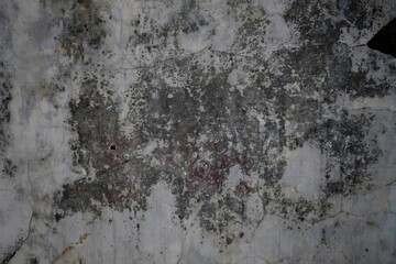 old wall background full of cracks and moss, Grunge old wall background texture. old walls full of stains and moss