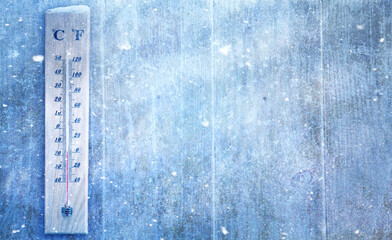 coldness winter season banner background