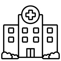 Obraz premium hospital icon