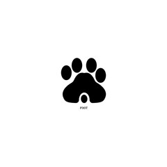 Fototapeta na wymiar animal shoe sole icon image illustration vector design foot