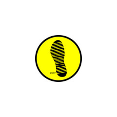 animal shoe sole icon image illustration vector design foot