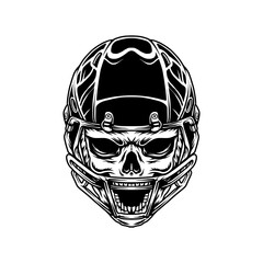 skull football Helmet
