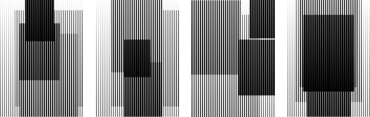 Art composition with lines .Modern art design .Design elements set .Transition speed lines .Bauhaus art style .Geometric shape. Wall art . © miloje