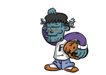 PNG zombie frankenstein child