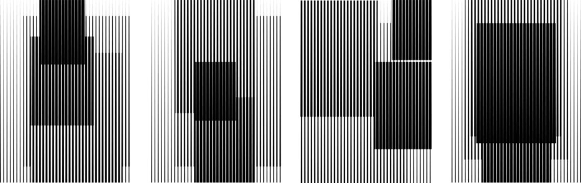 Fototapeta Art composition with lines .Modern art design .Design elements set .Transition speed lines .Bauhaus art style .Geometric shape. Wall art .