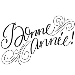 Obraz premium Hand drawn french lettering 