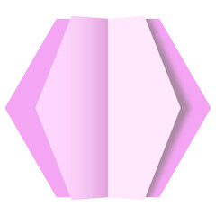 paper cut hexagon