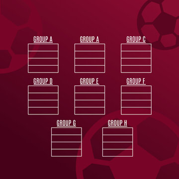 football grub chart .for sport tournament