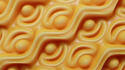 3d visualization abstraction of a color wave