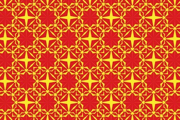 Geometric pattern in the colors of the national flag of North Macedonia. The colors of North Macedonia.