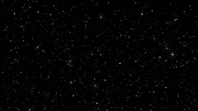 falling sparkling stars background space
