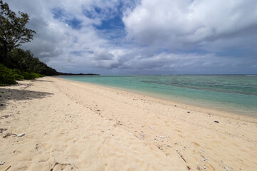 Deserted Riambel Beach. Riambel on the south coast near Surinam, Mauritius