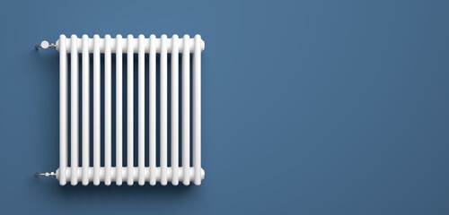 Classic Radiator in front of background - 3D Illustration