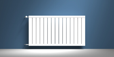Classic Radiator in front of background - 3D Illustration - 537571516