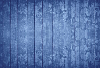 Blue wooden texture background with space for design. Vintage wood. Old painted planks.