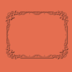Frame, in the style of an ornament, Vector illustration eps 10, Art.