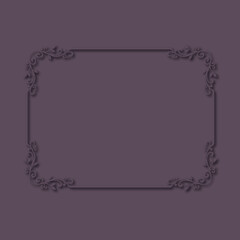 Frame, in the style of an ornament, Vector illustration eps 10, Art.