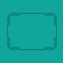 Frame, in the style of an ornament, Vector illustration eps 10, Art.