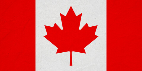 Canada background pattern template - Abstract stone concret wall texture in the colors of canadian flag