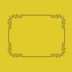 Frame, in the style of an ornament, Vector illustration eps 10, Art.