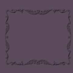 Frame, in the style of an ornament, Vector illustration eps 10, Art.